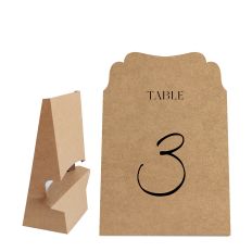 Table Number Shape With Easel