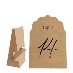 Table Number Shape With Easel