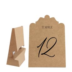 Table Number Shape With Easel