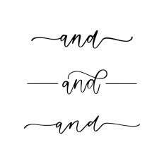 3 hand lettered and dividers