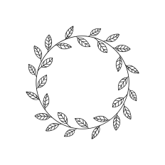 round wreath frame