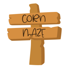 Corn Maze Sign