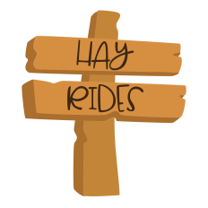 Hay Rides Sign