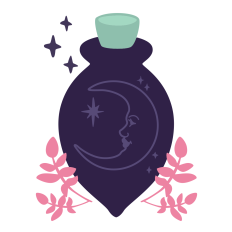 Potion Bottle with Flourish