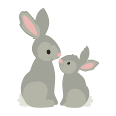 Mama and Baby Bunny