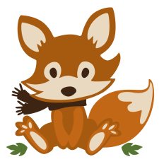 Fox with Scarf