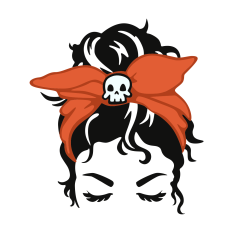 Halloween Messy Bun