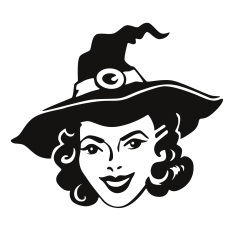 Retro Witch Face