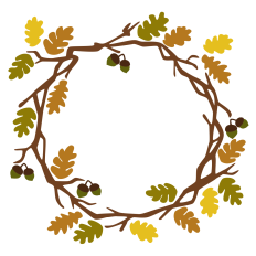 Fall Oak Wreath