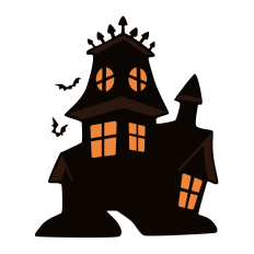 Haunted House Silhouette