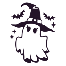 Ghost with Witch Hat