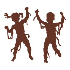 Mummy Kids Silhouettes