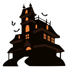 Haunted House Silhouette