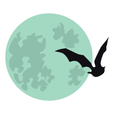 Bat with Moon