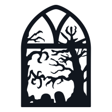Scary Forest Window