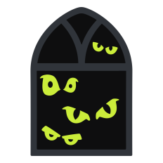 Window with Creepy Eyes