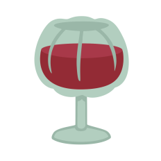 Pumpkin Wine Glass