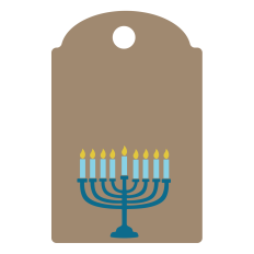 Menorah Gift Tag