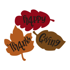 Happy Thanksgiving Leaves