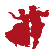 Santa and Mrs Claus Dancing