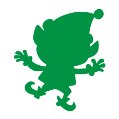 Elf Boy Silhouette