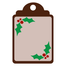 Gift Tag with Holly