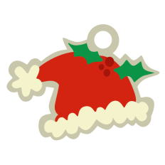 Santa Hat Gift Tag