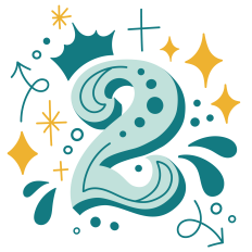 Handlettered Number 2 - Cut File for Second Birthday