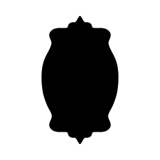 Ornate label shape