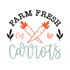 farm fresh carrots cute easter sign