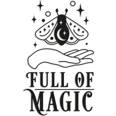 Full Of Magic Mystical Halloween Label