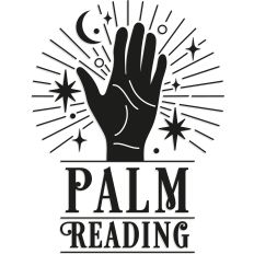 Palm Reading Halloween Mystical Sign