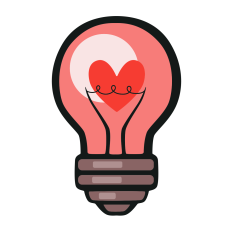 Lightbulb with Heart