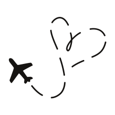Plane with Heart Trail