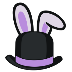 Bowler Hat with Bunny Ears