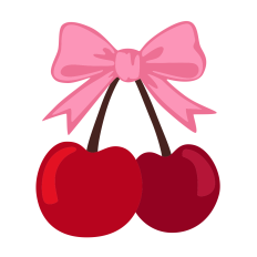 Cherries with Bow