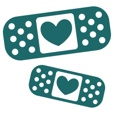 Bandages with Hearts