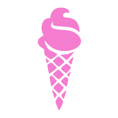 ice cream cone silhouette