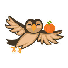Owl with Pumpkin