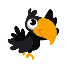 Cartoon Crow