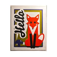 Fox Forest Mushroom 3D Layered Card SVG Cut File