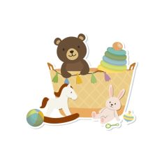 Basket with toys