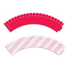 Cupcake Wrapper Scallop Edge