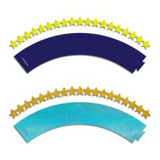 Cupcake Wrapper Star Edged