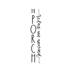 the porch relax and unwind vertical sign