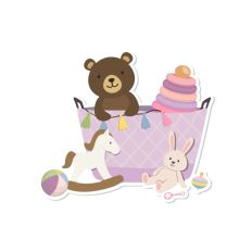 Basket with toys