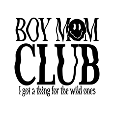 Boy mom club retro mom design