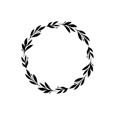 Circle wreath frame