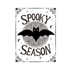 spooky season with bat