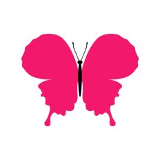 Layered Butterfly Silhouette